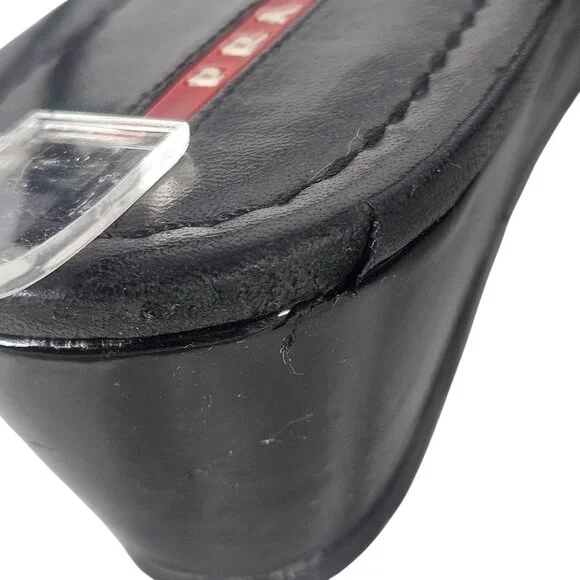 Prada Sport Women Black Wedge Sandal 36 Strappy Gorpcore Minimalist Quiet Luxury - Picture 11 of 16